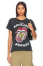 view 1 of 5 Rolling Stones Ticket Fill Tongue Tour Tee in Vintage Black