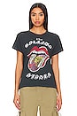 view 2 of 5 Rolling Stones Ticket Fill Tongue Tour Tee in Vintage Black