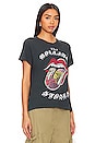 view 3 of 5 Rolling Stones Ticket Fill Tongue Tour Tee in Vintage Black