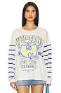 view 2 of 5 Wu-tang Clan Shaolin Varsity Long Sleeve in Dirty White