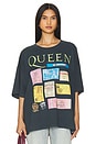 view 2 of 5 Queen Ticket Collage Tee in Vintage Black
