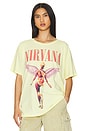 view 1 of 4 Nirvana in Utero Cover Merch Tee in Yellow Mist