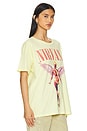 view 2 of 4 Nirvana in Utero Cover Merch Tee in Yellow Mist