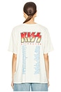 view 4 of 5 Kiss Destroyer Tour 76 Merch Tee in Stone Vintage