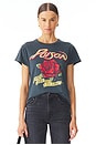 view 1 of 4 Poison Every Rose Has Its Thorn Solo Tee in Vintage Black