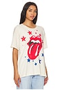 view 2 of 4 Rolling Stones Stars Merch Tee in Dirty White