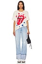 view 4 of 4 Rolling Stones Stars Merch Tee in Dirty White