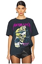 view 1 of 4 Metallica Damaged Justice Merch Tee in Vintage Black