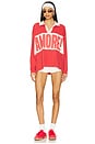 view 4 of 4 Amore Rugby Top in Washed Scarlet