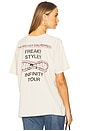 view 1 of 5 Red Hot Chili Peppers Freaky Styley Merch Tee in Dirty White