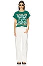 view 4 of 4 Waylon Jennings Outlaw Legend Boyfriend Tee in Hunter