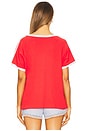 view 3 of 4 Ask Me If I Care Club Tee in Watermelon Combo