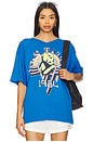 view 1 of 4 Van Halen 1984 Oversized Jersey in Washed Cobalt