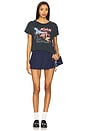 view 4 of 4 Joan Jett Fighter Reverse Girlfriend Tee in Vintage Black