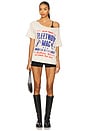 view 4 of 4 Fleetwood Mac Live in Concert Off The Shoulder Tee in Dirty White