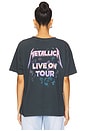 view 3 of 4 Metallica Live On Tour Merch Tee in Vintage Black
