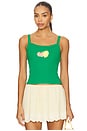 view 1 of 4 Main Squeeze Tank Top in Clover Green