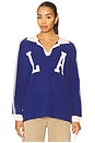 view 2 of 5 Los Angeles Stars Raglan Rugby Long Sleeve in Estate Blue