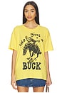 view 2 of 5 Who Gives A Buck Merch Tee in Yellow Gold