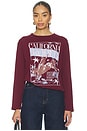 view 1 of 4 California Rodeo Crew Long Sleeve in Dark Cherry