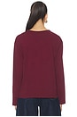 view 3 of 4 California Rodeo Crew Long Sleeve in Dark Cherry