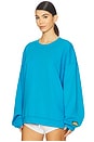 view 2 of 5 Unisex Oversized Crewneck in Tide