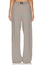 view 4 of 7 Striped Cotton Pants in Lake Day And Coco