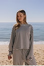 view 7 of 7 Striped Cotton Long Sleeve in Lake Day And Coco