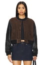 view 1 of 5 X Revolve Coach Jacket in Brown & Black