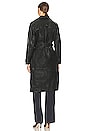 view 4 of 4 Terra Leather Coat in Black