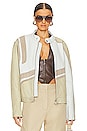 view 1 of 5 Hiro Jacket in White & Beige