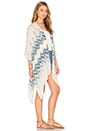 view 2 of 3 Arlo Poncho in Off White & Blue