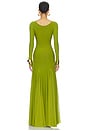 view 3 of 3 The Clea Dress in Lime Green