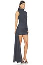 view 2 of 3 The Obsidia Dress in Dark Ash Grey