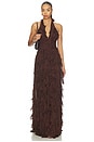 view 1 of 3 The Ela Dress in Espresso Brown