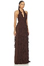 view 2 of 3 The Ela Dress in Espresso Brown