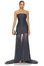 view 1 of 3 VESTIDO THE DAHLIA in Dark Ash Grey