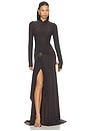 view 1 of 4 June Gown in Dark Brown