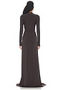 view 3 of 4 June Gown in Dark Brown