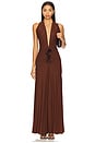 view 2 of 4 Elida Dress in Chocolate Brown