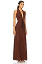 view 3 of 4 Elida Dress in Chocolate Brown