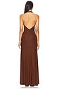 view 4 of 4 Elida Dress in Chocolate Brown