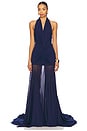 view 1 of 3 Chloe Gown in Navy Blue