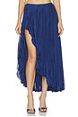 view 1 of 6 The Indigo Skirt in Cobalt Blue