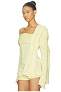 view 3 of 5 The Saki Top in Lemon Yellow