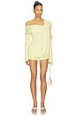 view 5 of 5 The Saki Top in Lemon Yellow