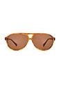 view 1 of 3 Jasper Sunglasses in Light Brown Tortoise