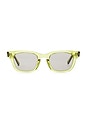 view 1 of 3 Earl Square Sunglasses in Crystal Green