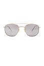 view 1 of 3 Jones Aviator Sunglasses in Shiny Silver