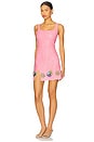 view 3 of 5 Seashell Hand Beaded Mini Dress in Pink